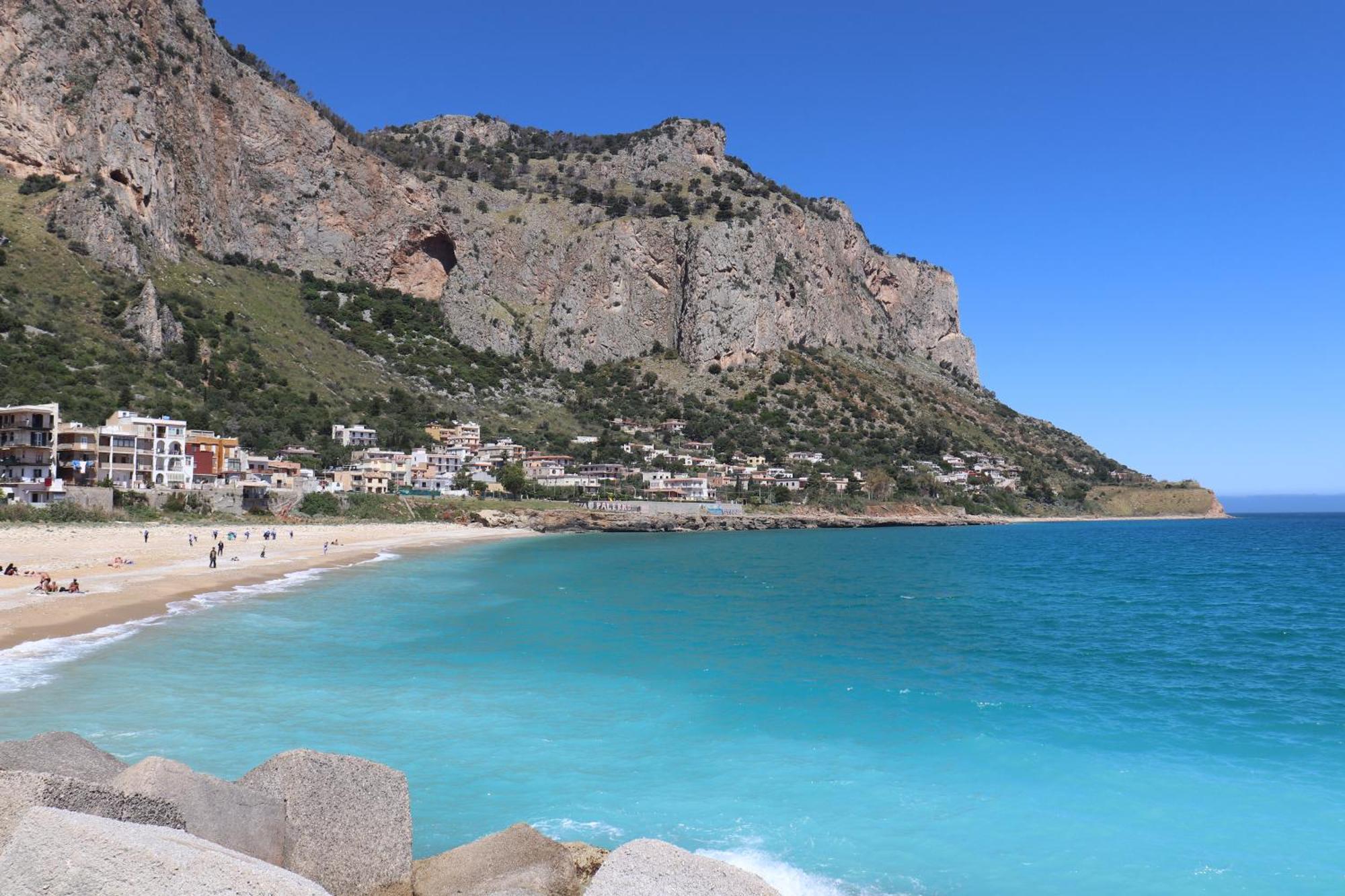 Apartament Rineddahouse Arenella - Vista Mare Panoramica A Palermo Con Parcheggio Privato Zewnętrze zdjęcie